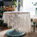 Rose Lace Round Tablecloth