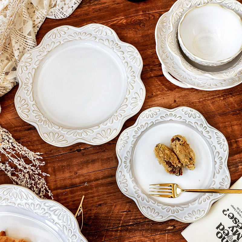 Garland Embossed Ceramic Dinnerware