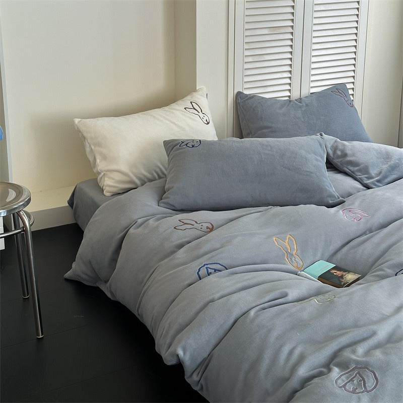 Warm Bunny Bedding Set