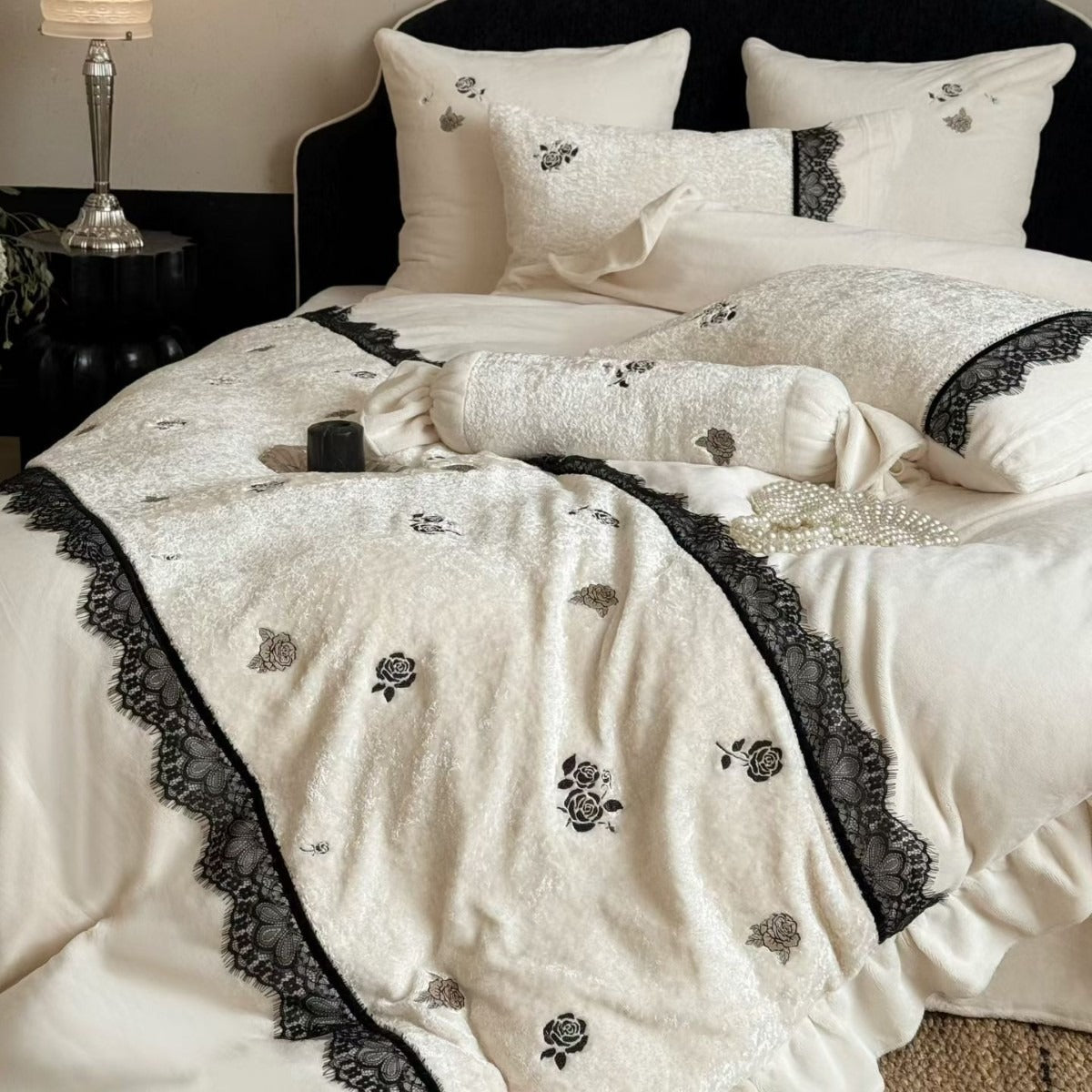 Midnight Rose Bedding Set