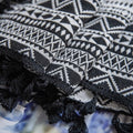 Wild Black Geometry Tassel Curtain