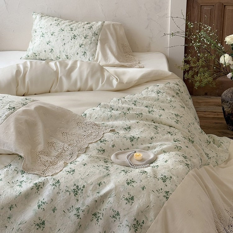 Sunlit Garden Lace Bedding Set
