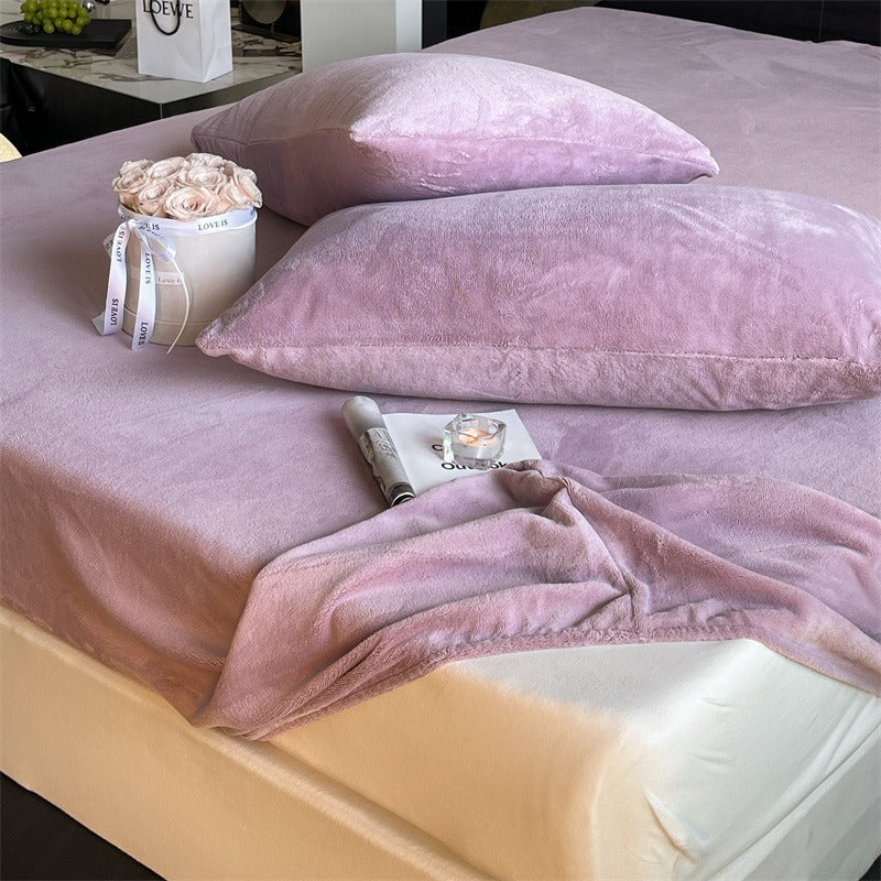 Warm Winter Fleece Pillowcase Set