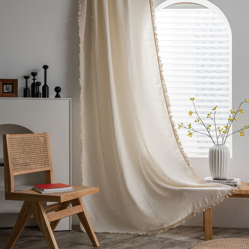 Waffle Tassel Curtain