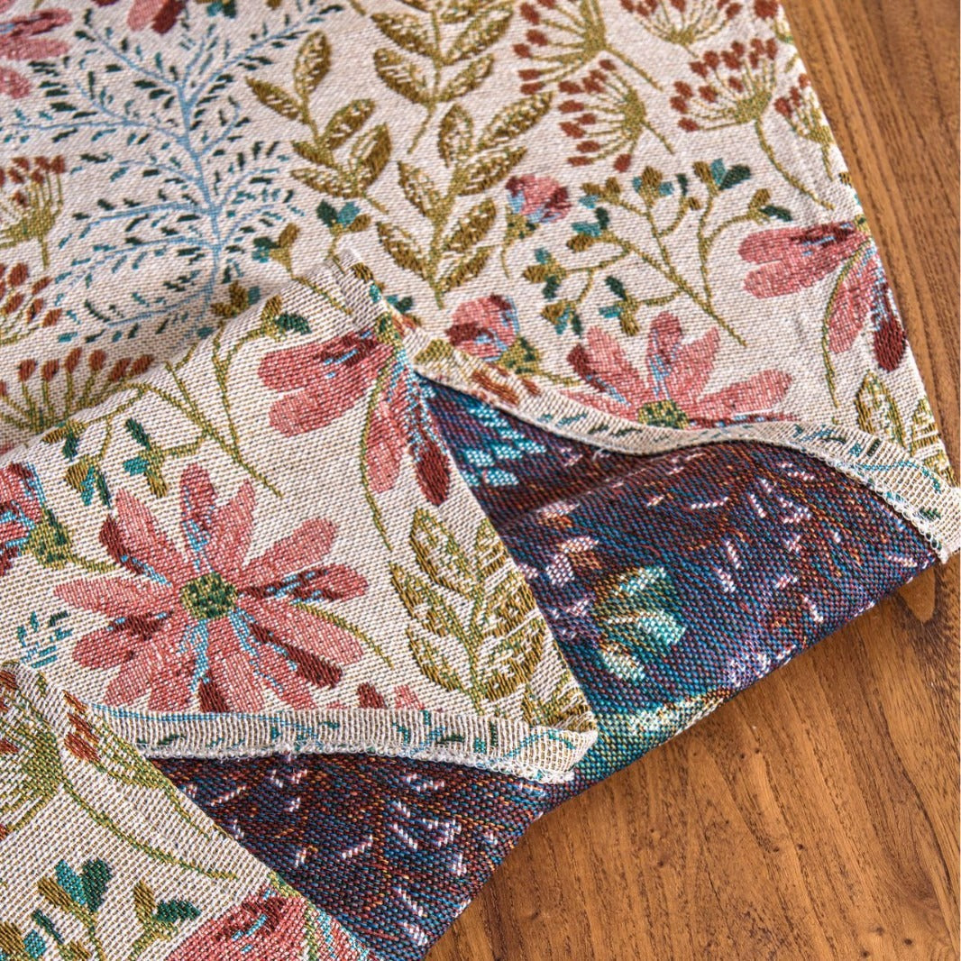 Pink Garden Table Runner