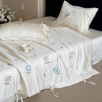 Hydrangea Whisper Summer Quilted Blanket