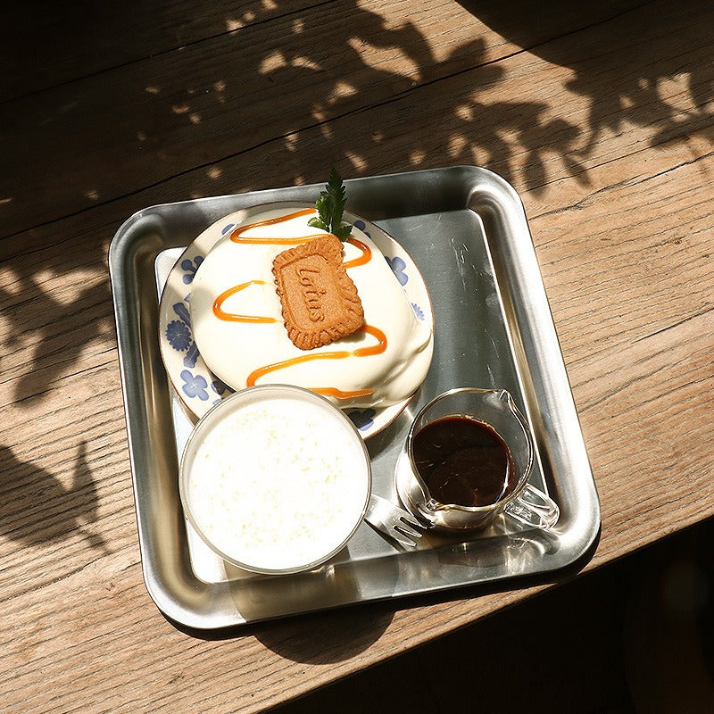 Dessert Time Metal Silver Tray