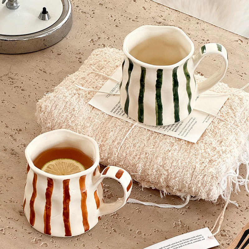 Earth Stripe Wavy Mug