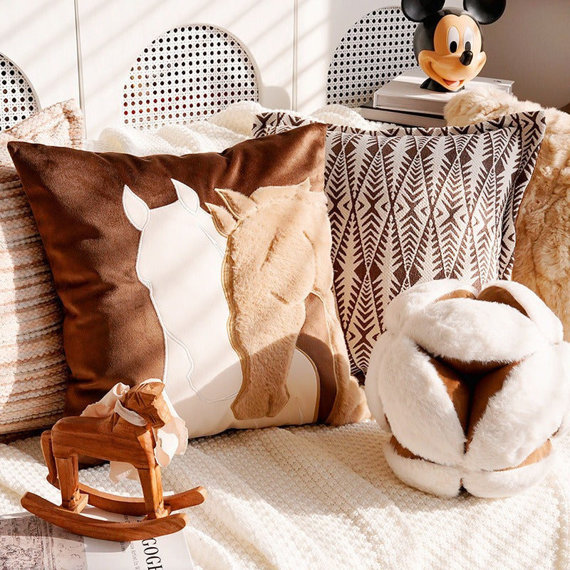 Cosy Horse Square Cushion