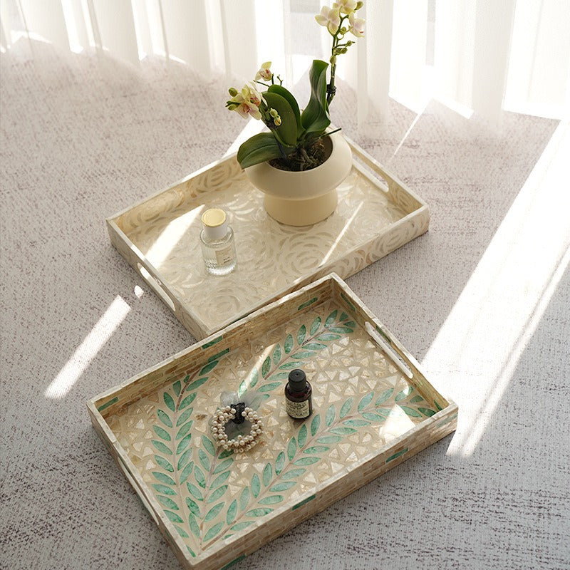 Spring Leaves Shell Tray