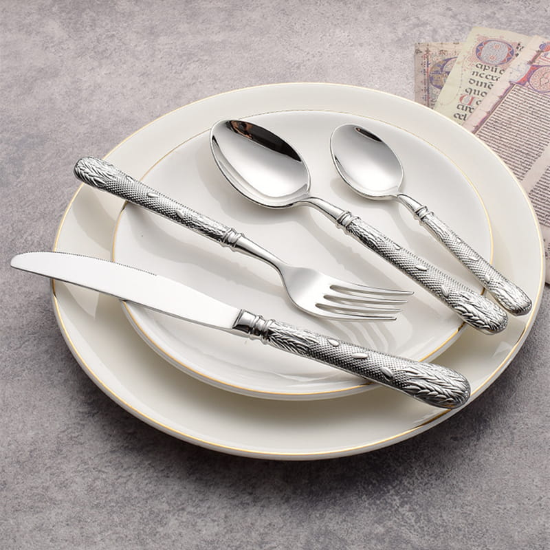 Eternal Grace Ornate Luxury Stainless Steel Cutlery Set