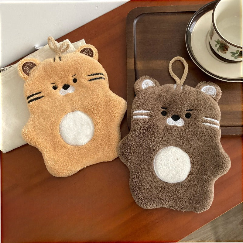 Racoon Family Hanging Hand Towel Set
