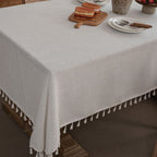 Waffle Tassel Tablecloth