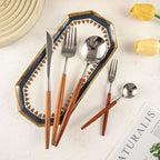 Dalbergia Rosewood Luxury Stainless Steel Cutlery Set