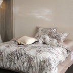 Cyria Pearl Garden Floral Egyptian Cotton Bedding Set