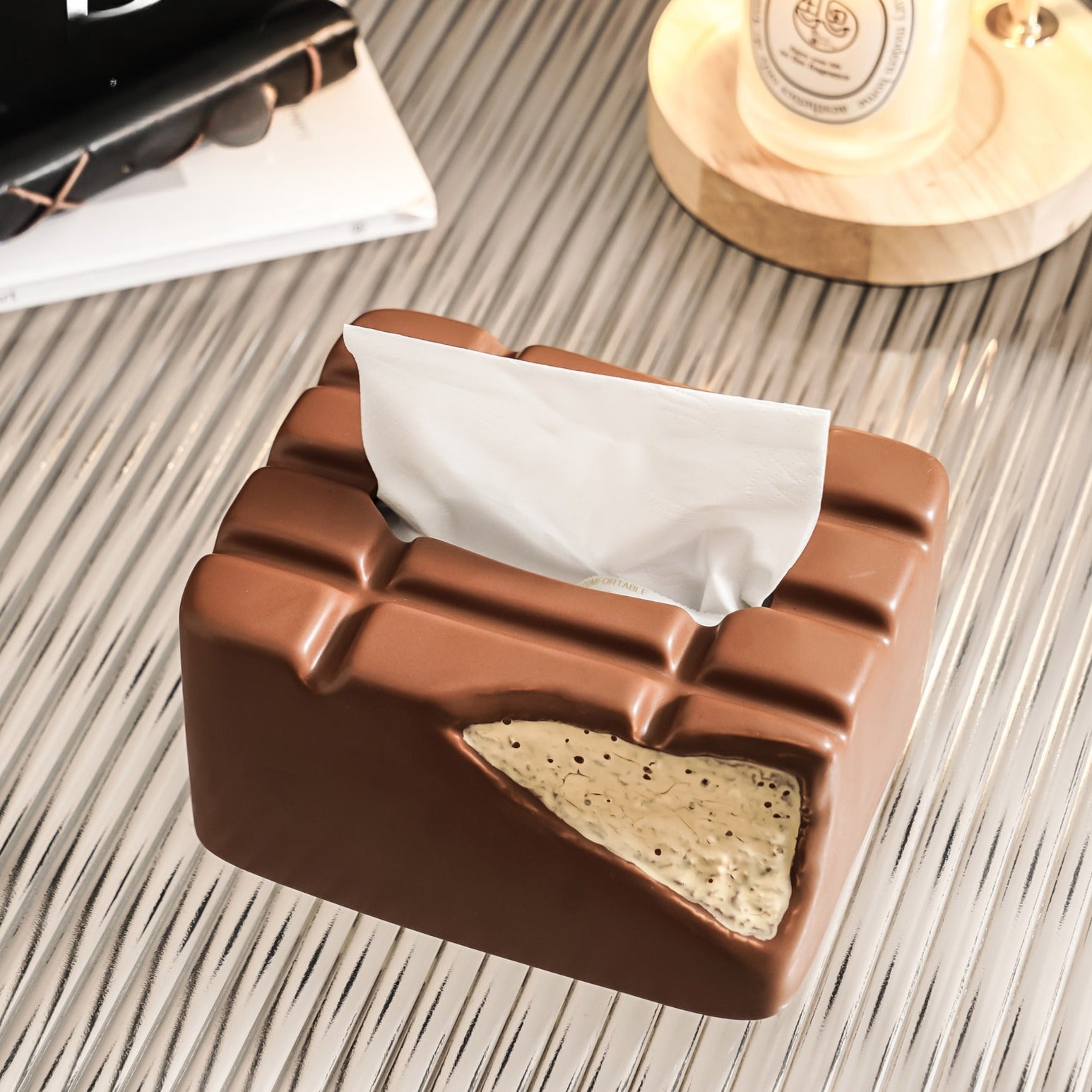 Chocolate Tissue Box Decor