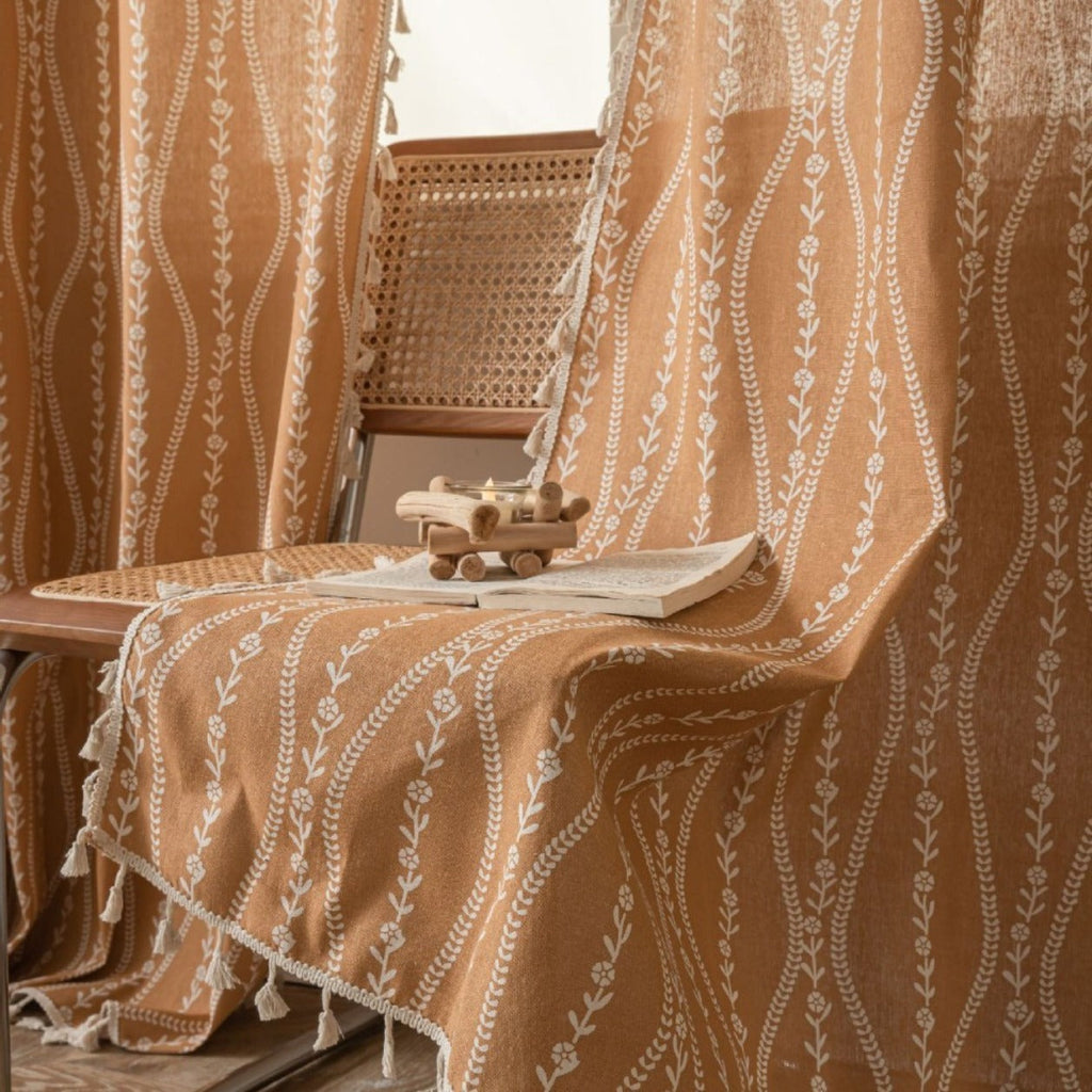 Vine Wave Tassel Curtain