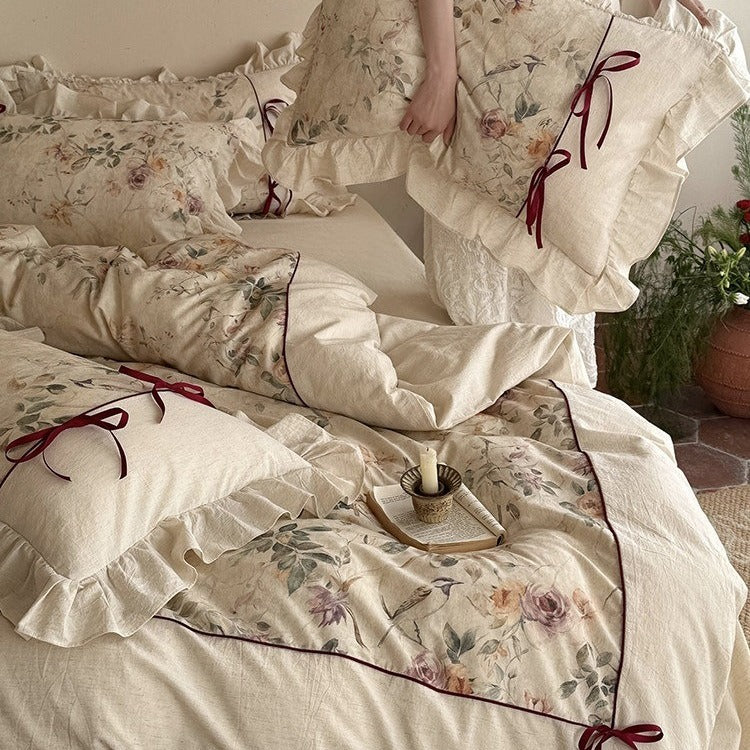 Oil Painting Floral Bedding Set - FINAL SALE