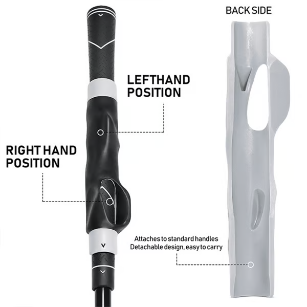 💥 Golf Grip Trainer - Golf Swing Aid Club Attachment for Correct Hand Placement