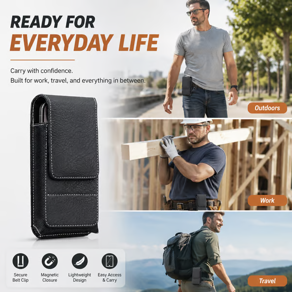 📱 Hands-Free Waist Phone Pouch - Keep Your Phone Safe & Accessible Wherever You Go