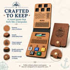 ⚓ Ship, Captain, Crew – A Classic Wooden Dice Game For Family & Travel Fun