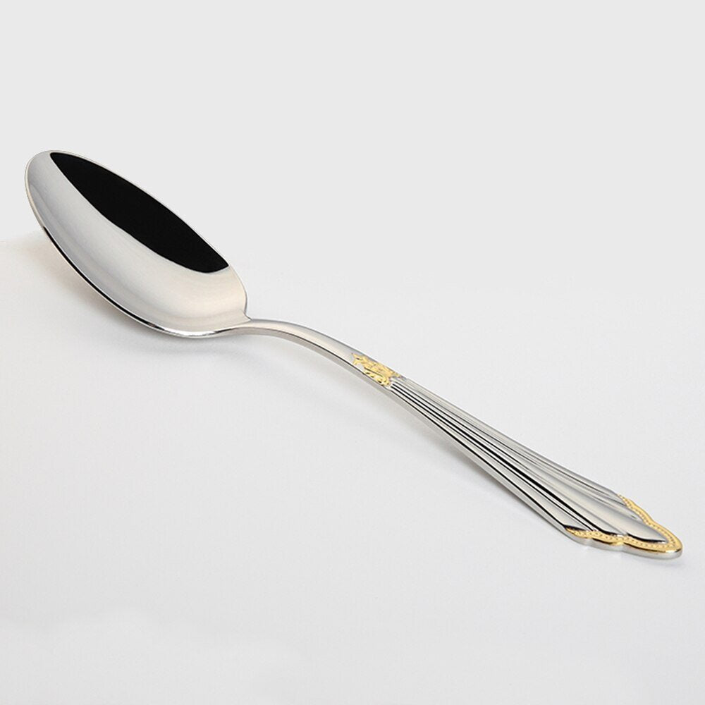 Orla Two-Tone Luxury Stainless Steel Cutlery Set