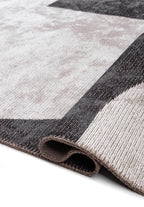 Arc Charcoal - Light Cream Rug