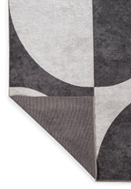 Arc Charcoal - Light Cream Rug