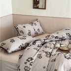 Zen Mind Ink Floral Bedding Set