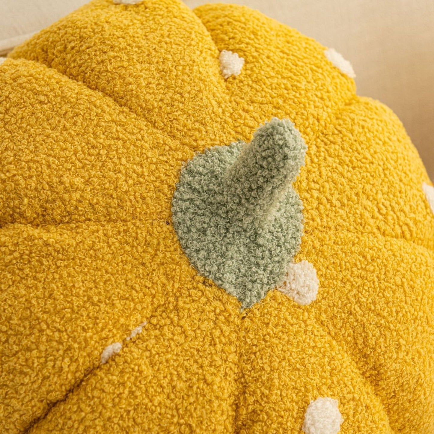 Cottage Pumpkin Dot Pillow