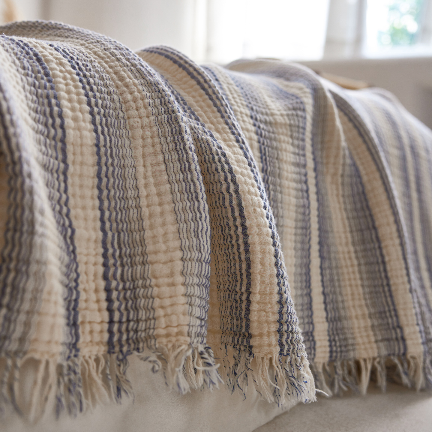 Woven Stripe Throw Blanket