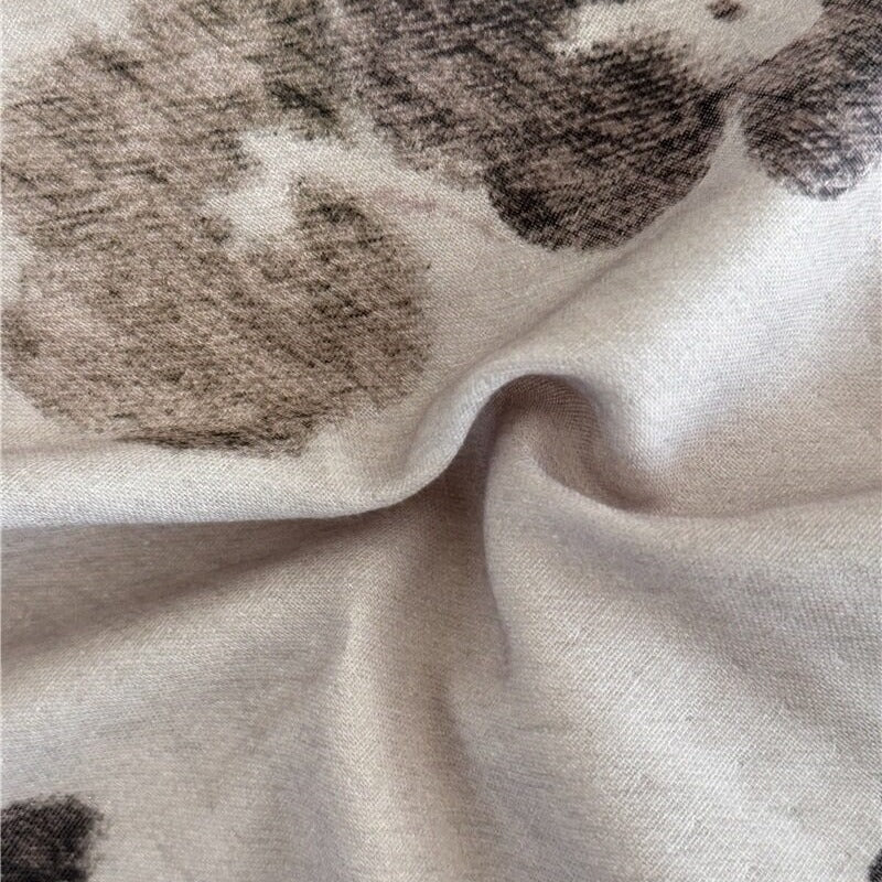 Zen Mind Ink Floral Bedding Set