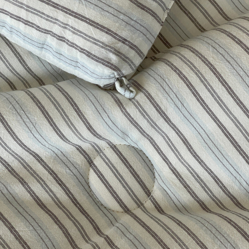 Coastal Stripe Summer Quilted Blanket