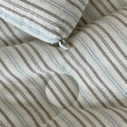 Coastal Stripe Summer Quilted Blanket