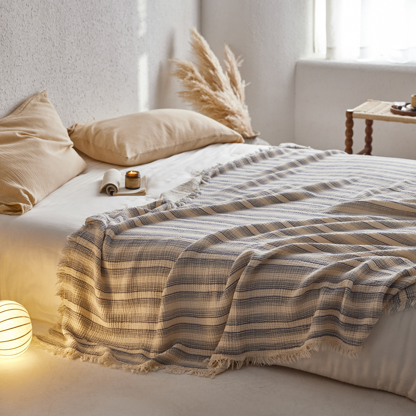 Woven Stripe Throw Blanket