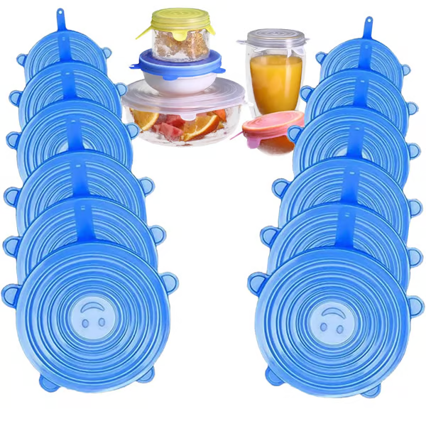 Silicone Cover Stretch Lids Reusable Airtight Food Wrap Covers