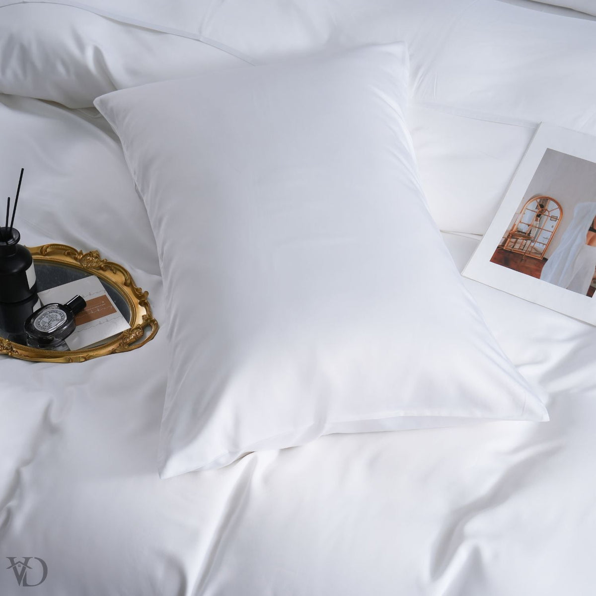 Green Dream White Luxury Bamboo Bedding Set
