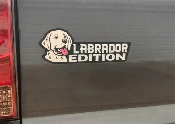 🎅2025 Christmas Hot Sale - Dog Car Badge Laser Cutting Car Emblem