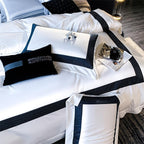 Sablier White Luxury Egyptian Cotton Bedding Set