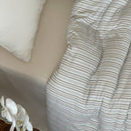 Coastal Stripe Summer Quilted Blanket