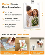 🔥2-Pack Vertical Car Sun Visor Photo Frame Clips