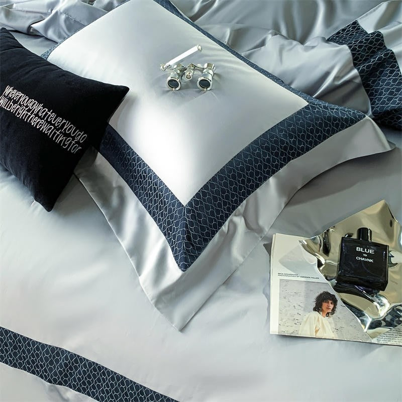 Sablier Silver Luxury Egyptian Cotton Bedding Set
