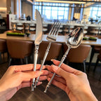 Xena Silver Stainless Steel Cutlery Set