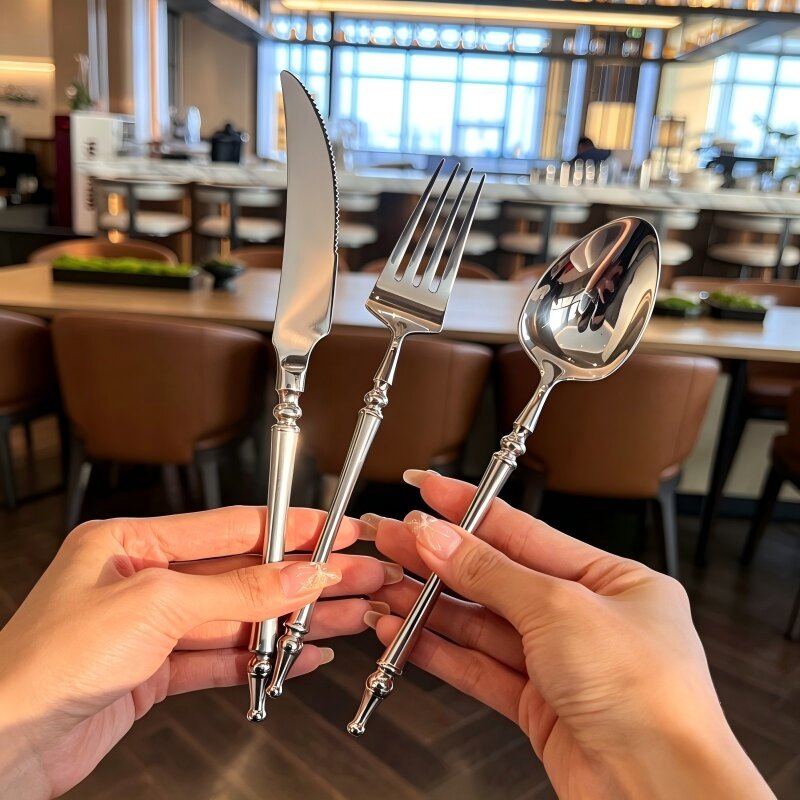 Xena Silver Stainless Steel Cutlery Set