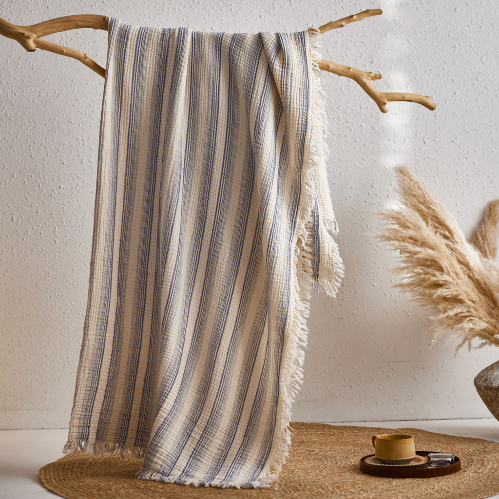 Woven Stripe Throw Blanket