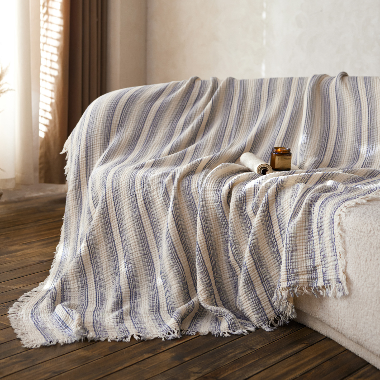 Woven Stripe Throw Blanket