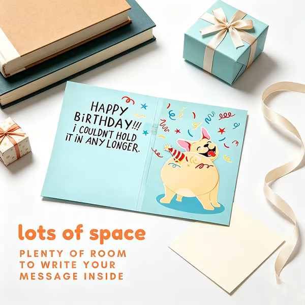 Farting Dog Birthday Card