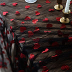 Love Heart Mesh Tablecloth