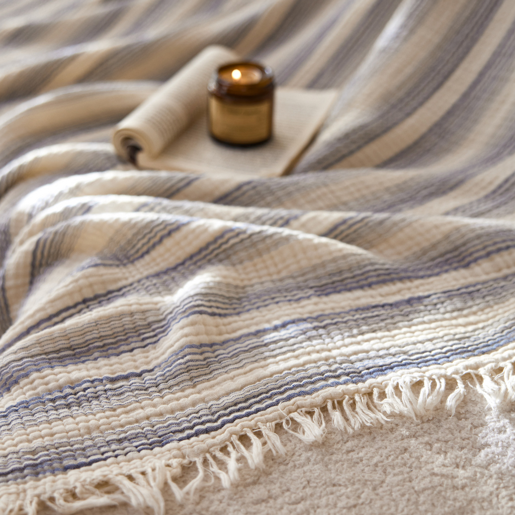 Woven Stripe Throw Blanket
