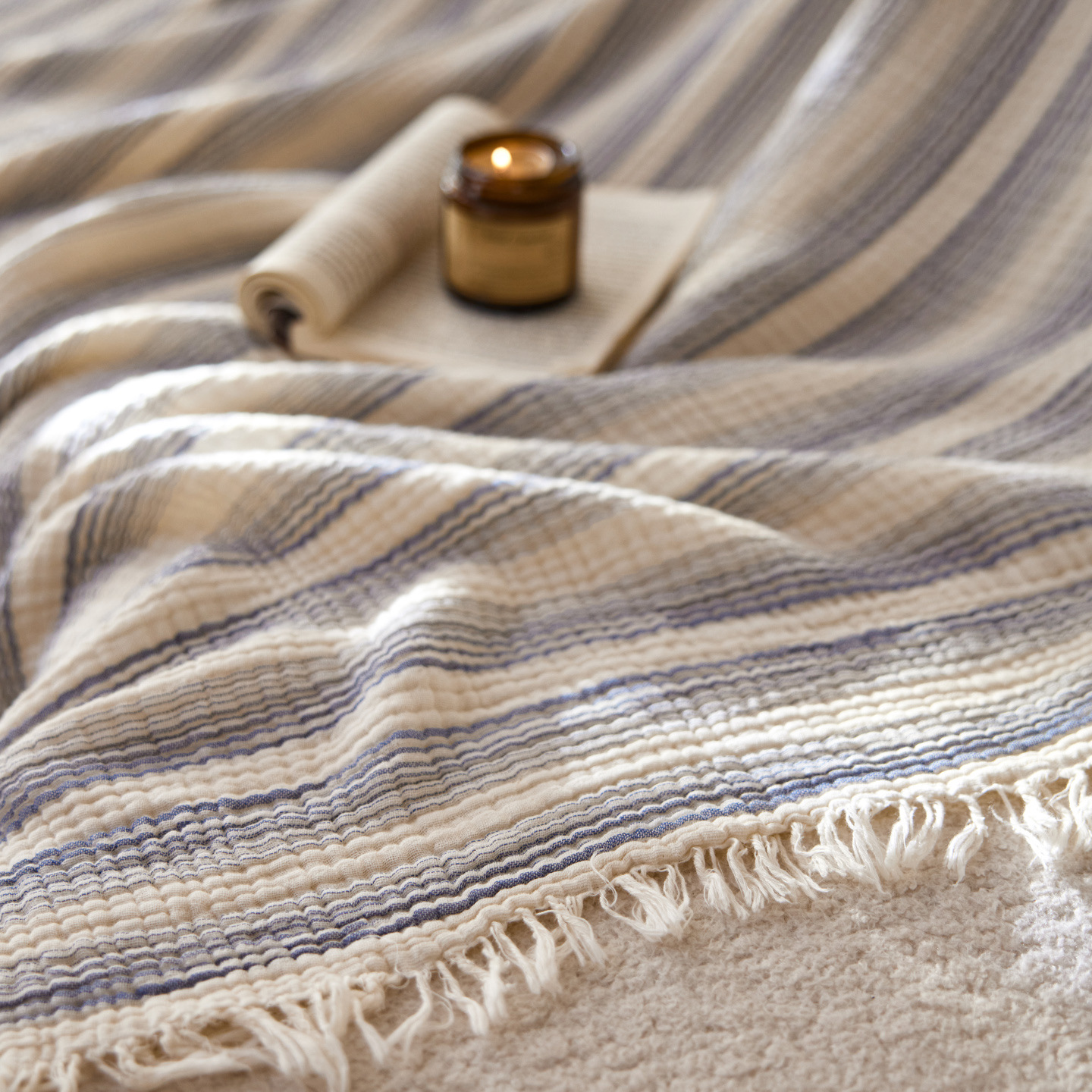 Woven Stripe Throw Blanket